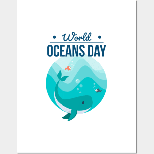 World Oceans Day Posters and Art